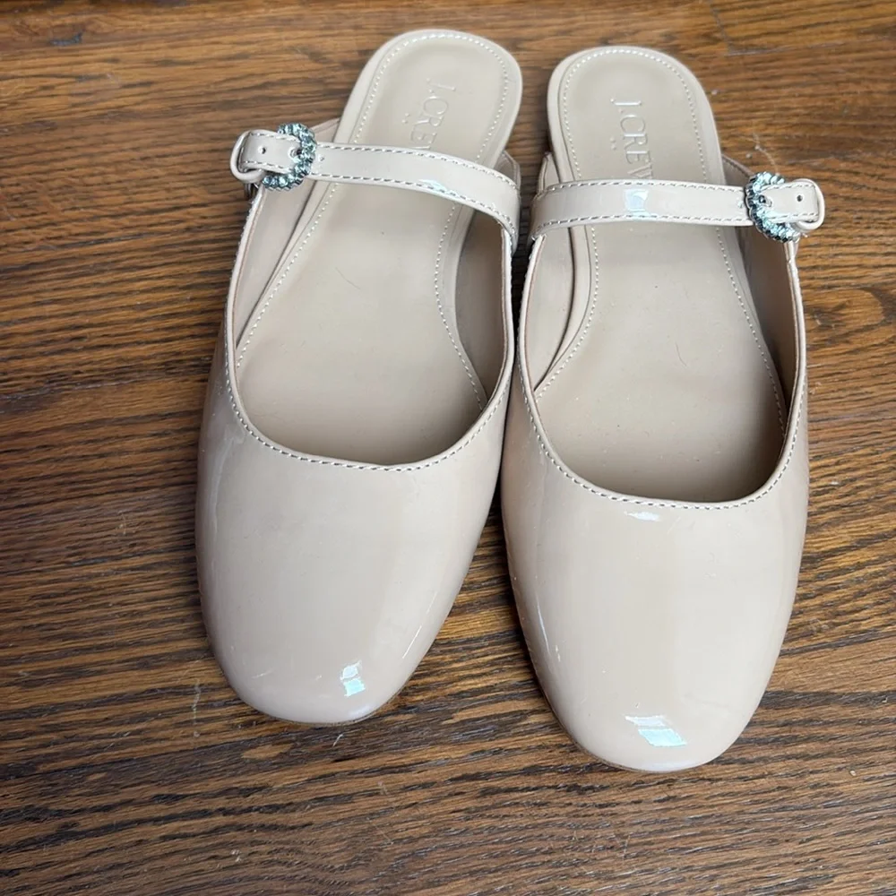 NIB, J Crew, Patent Mary Jane Mules, size 6.5 - Picture 3 of 5